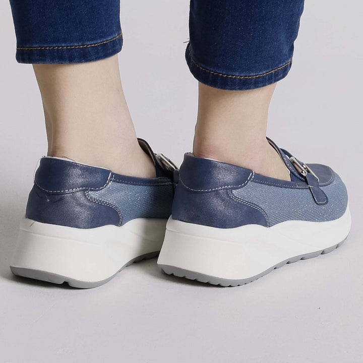 Comfortable Platform Black Loafers