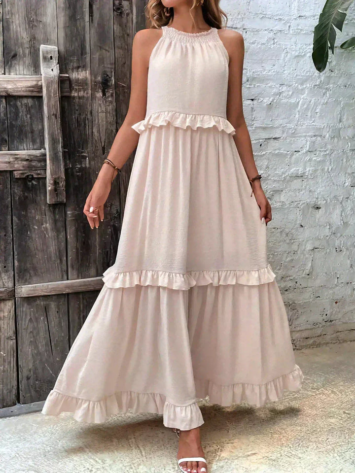 Long Dress in Coral Colour