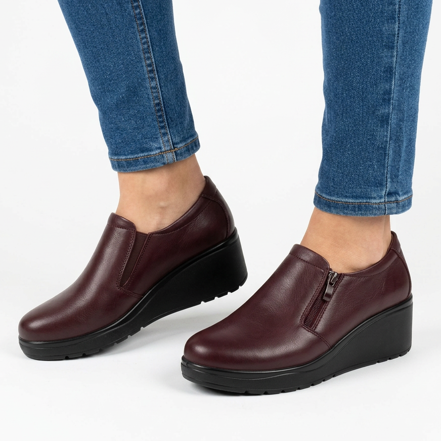 Side Zip Moccasins