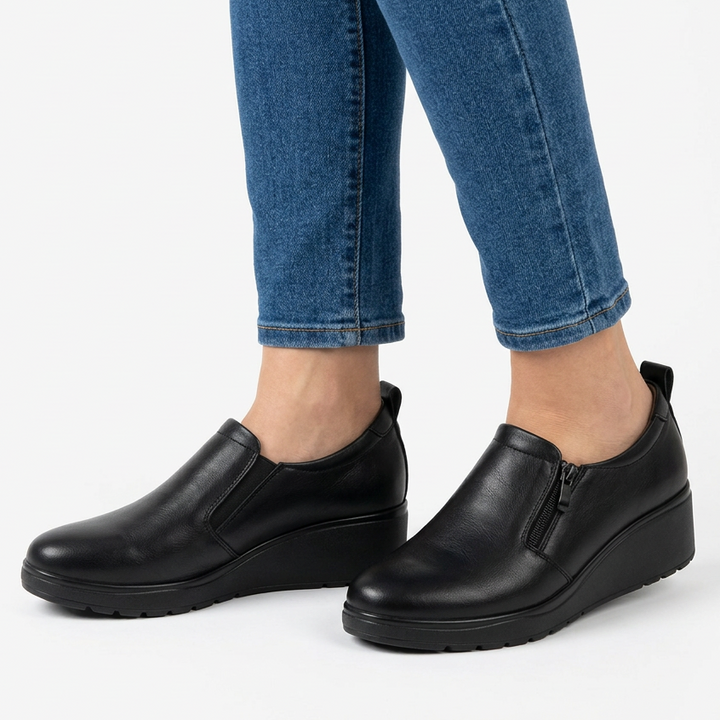 Side Zip Moccasins