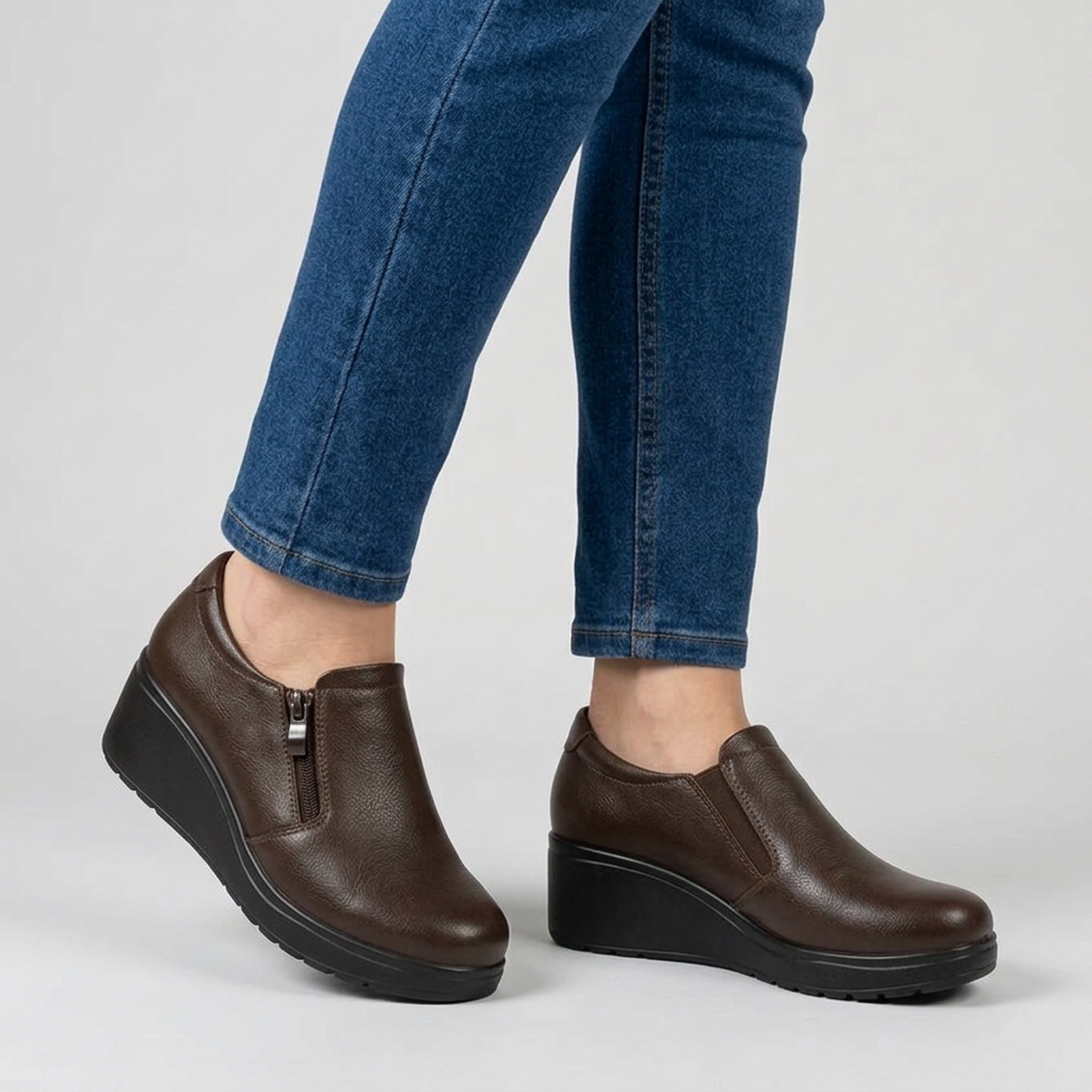 Side Zip Moccasins
