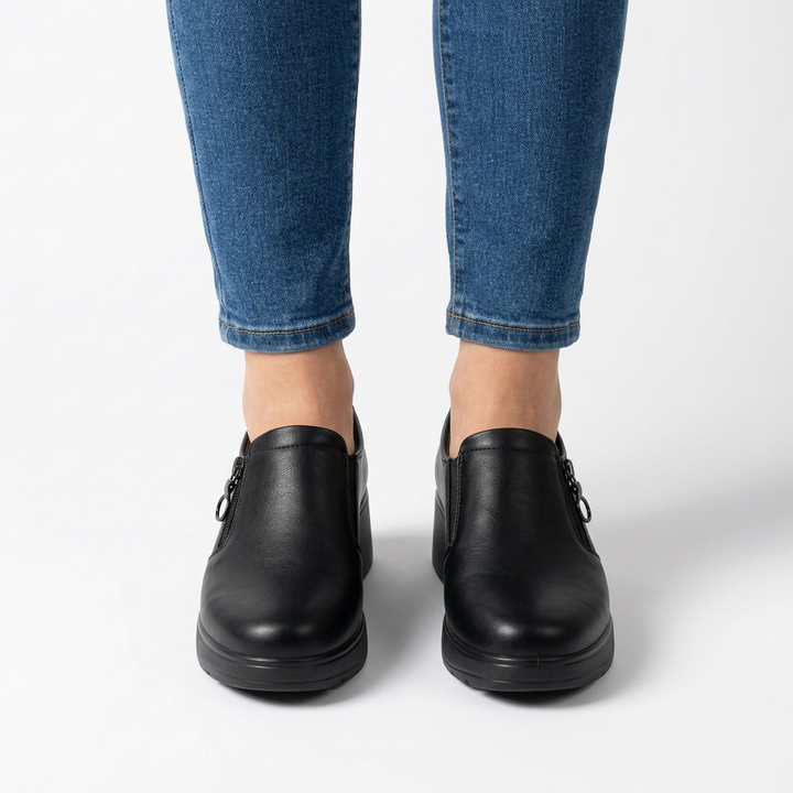Side Zip Moccasins