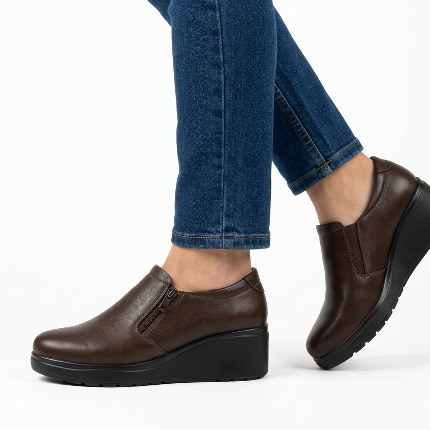Side Zip Moccasins