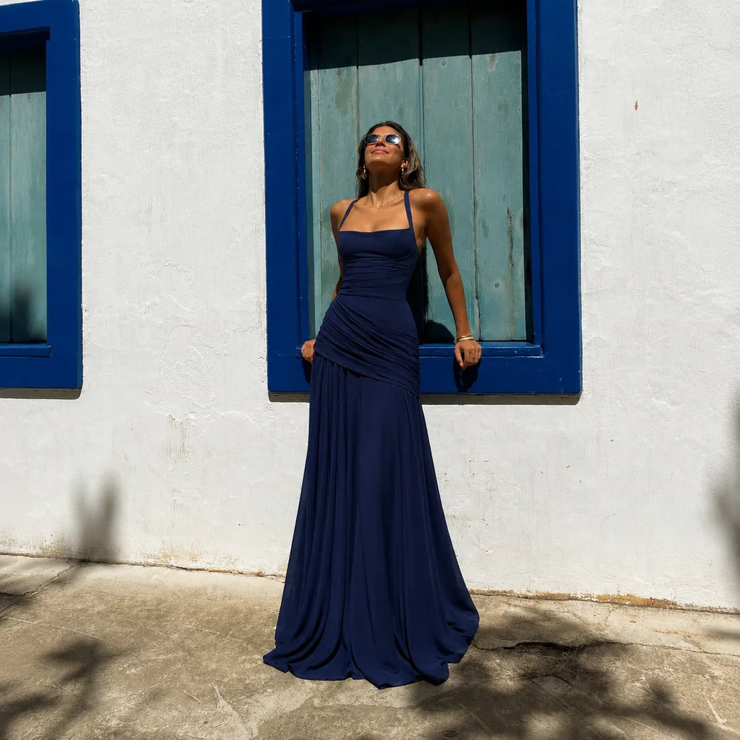Yellow Siren Dress™ — Thin Straps & Open Back
