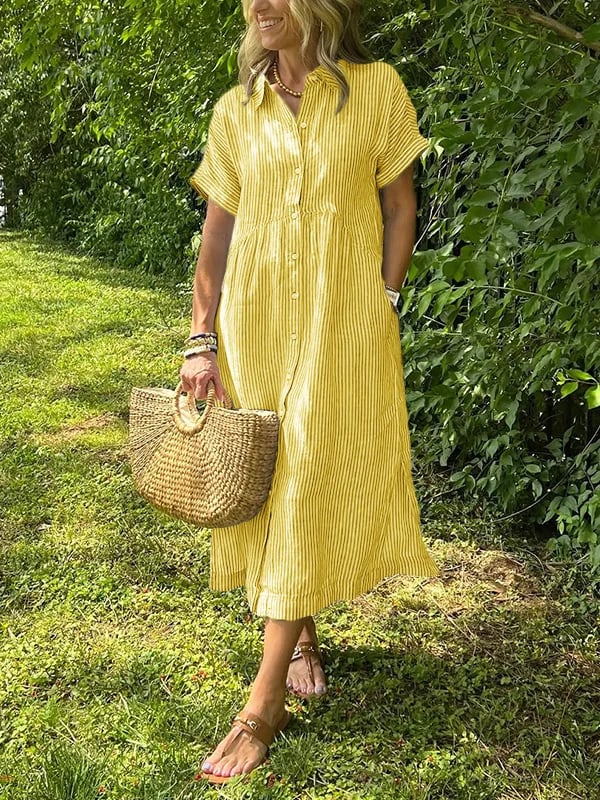 Taís - Chic Button-Up Dress
