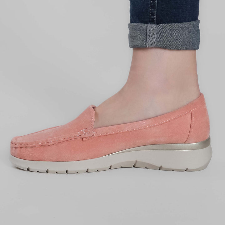 Seven-Color Platform Moccasins