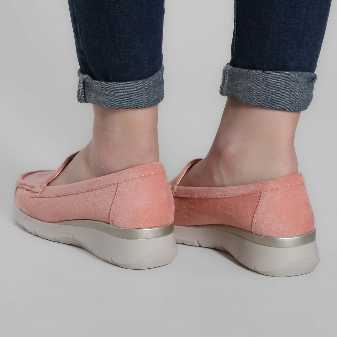 Seven-Color Platform Moccasins