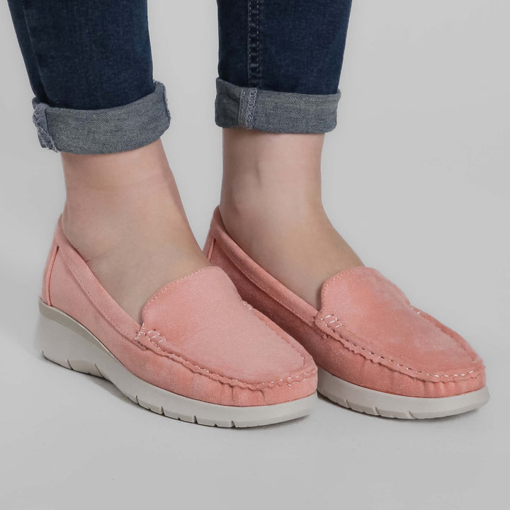 Seven-Color Platform Moccasins