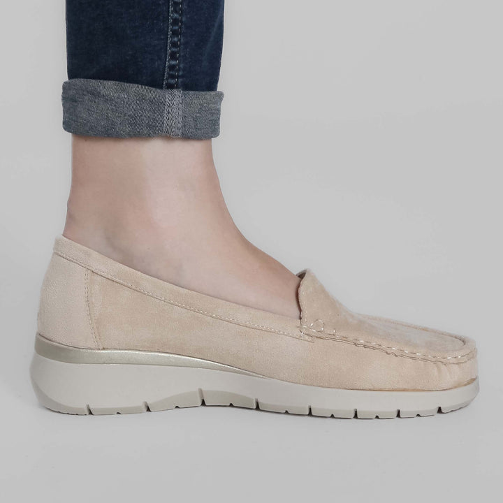 Seven-Color Platform Moccasins