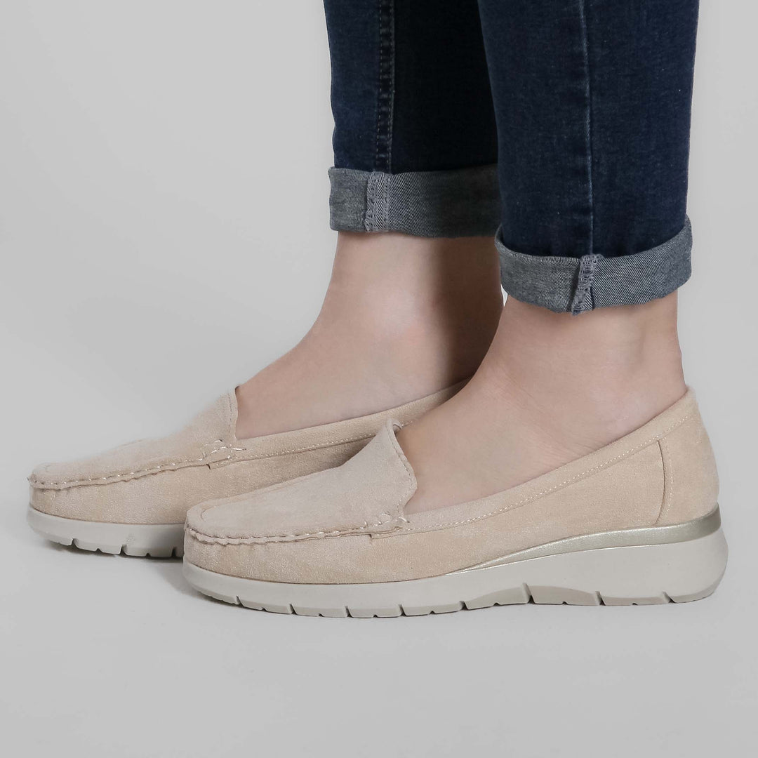 Seven-Color Platform Moccasins
