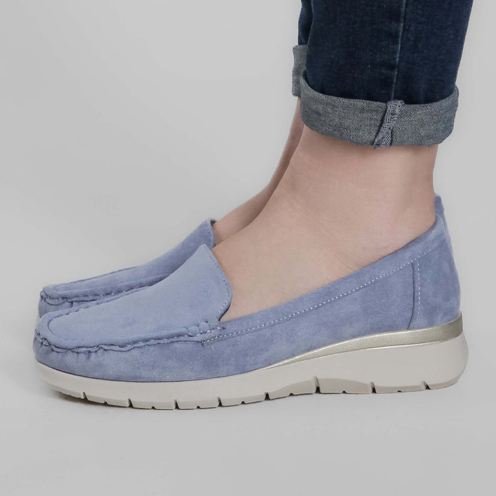 Seven-Color Platform Moccasins