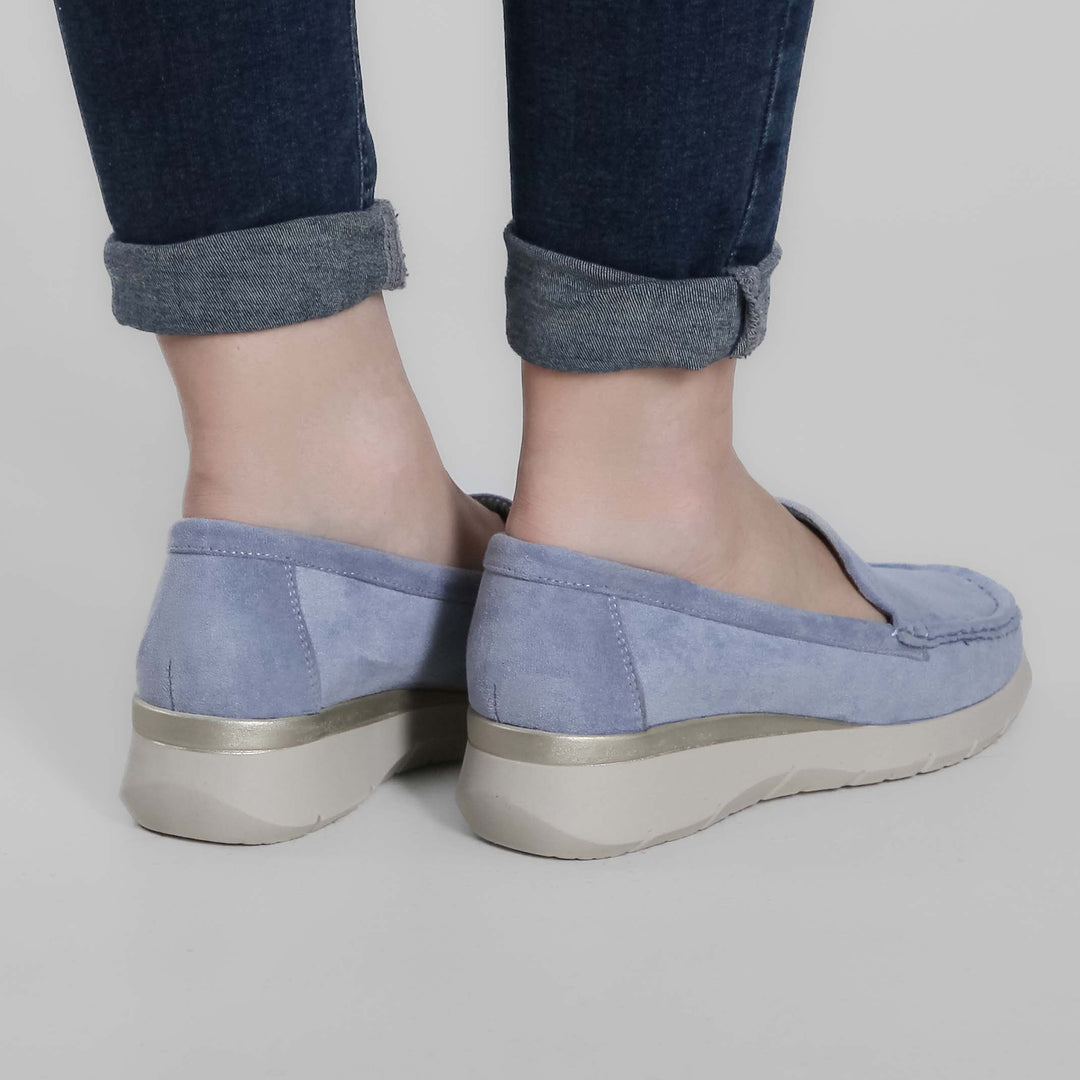 Seven-Color Platform Moccasins