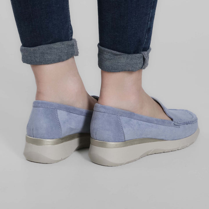 Seven-Color Platform Moccasins