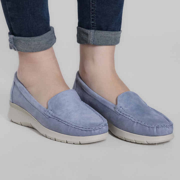 Seven-Color Platform Moccasins