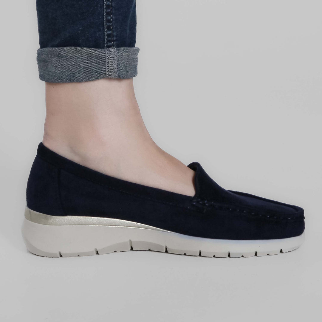 Seven-Color Platform Moccasins