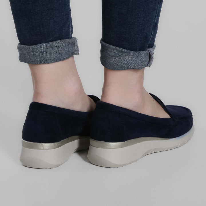 Seven-Color Platform Moccasins