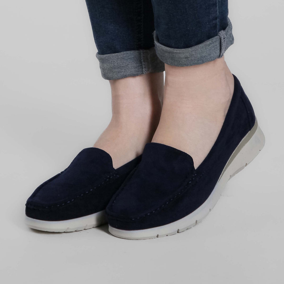 Seven-Color Platform Moccasins