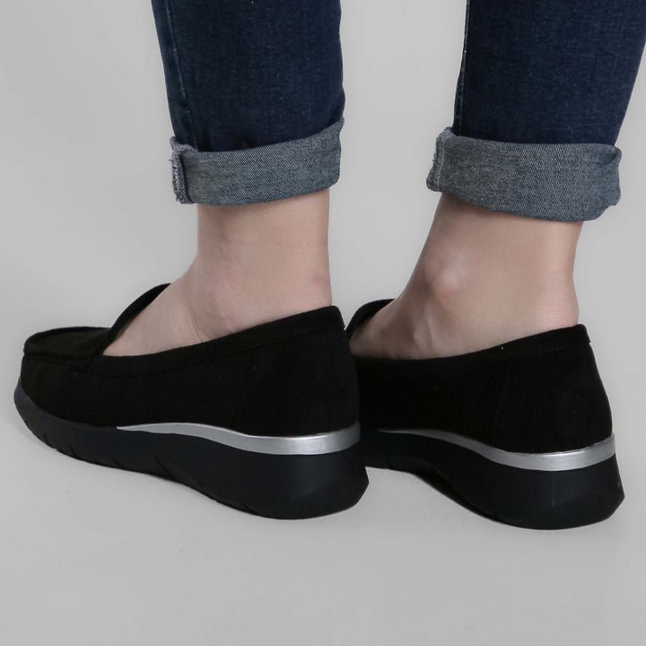 Seven-Color Platform Moccasins