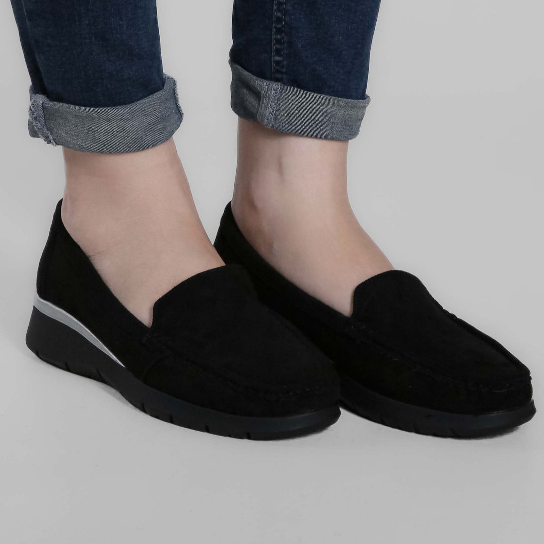 Seven-Color Platform Moccasins