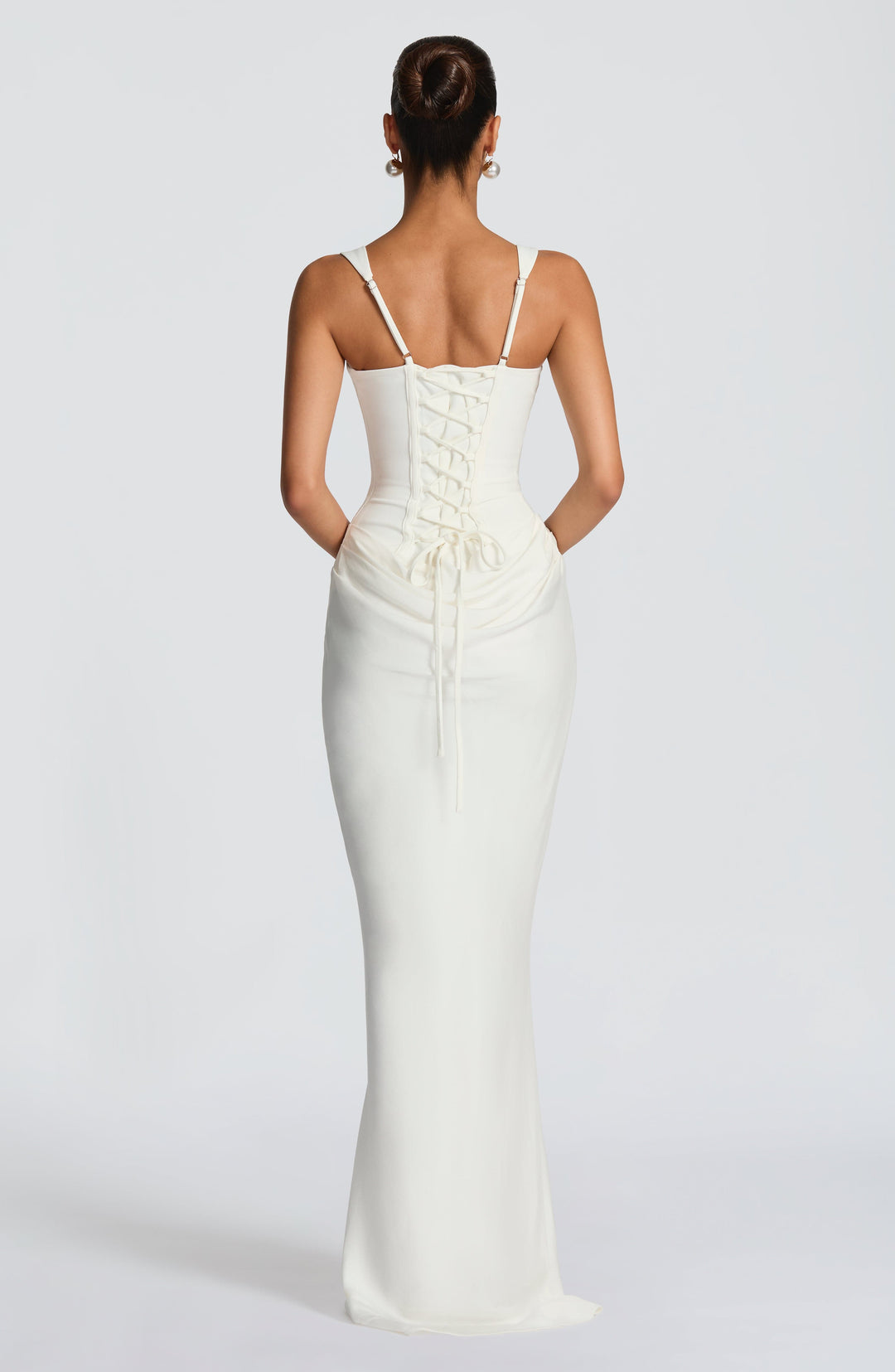 Romina | Square Neck Maxi Dress with Delicate Straps