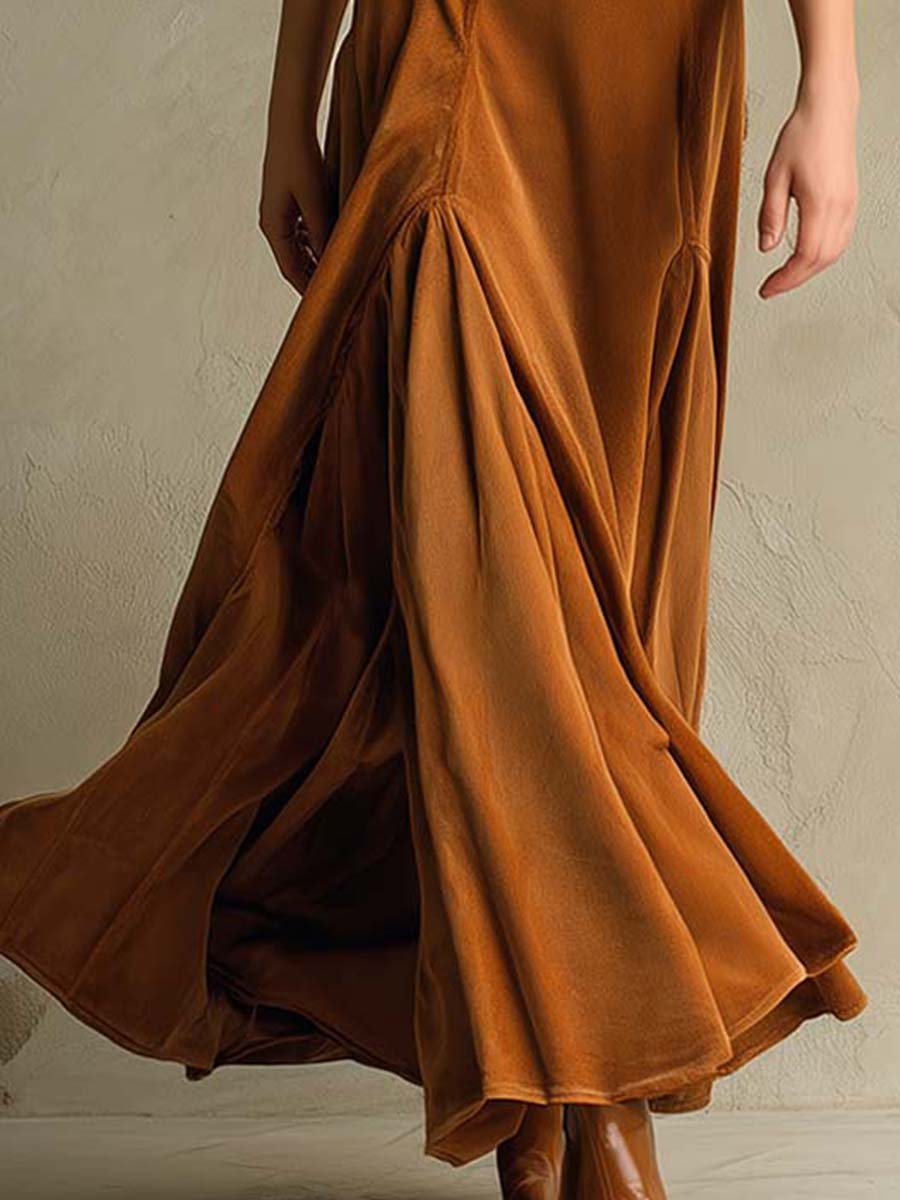 Chic Velvet 70s-Inspired Blazer Dress