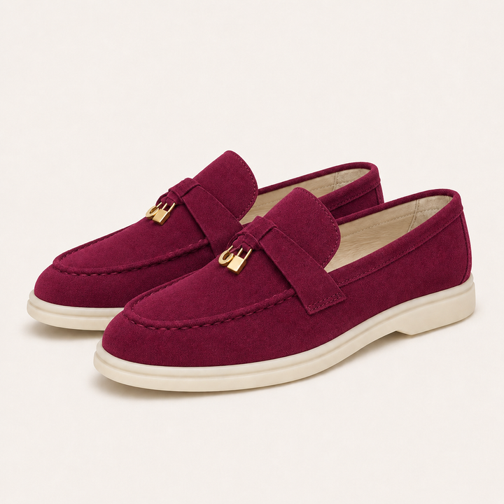 Chic Loafers with Metallic Accents