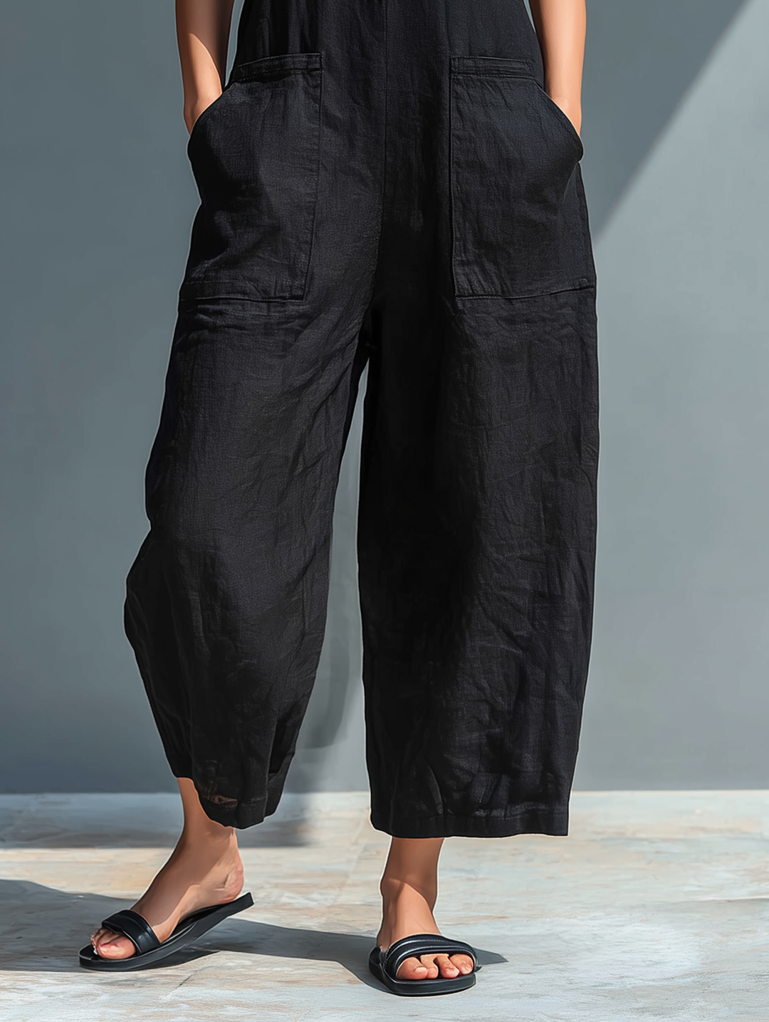 Brisa | Comfortable Sleeveless Jumpsuit with Front Buttons