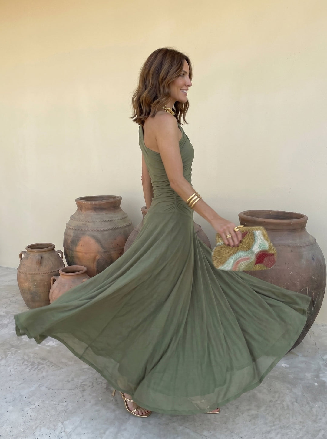 Silves - Long Dress Terracotta Toledo