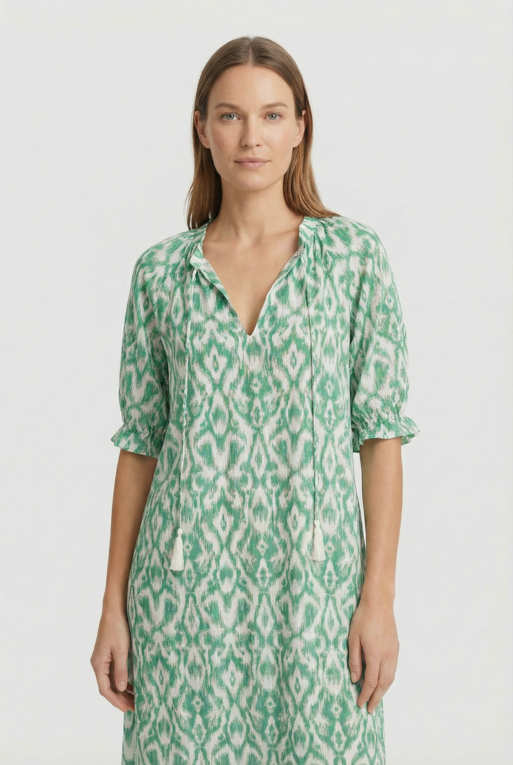 Denisa | V-Neck Floral Maxi Dress