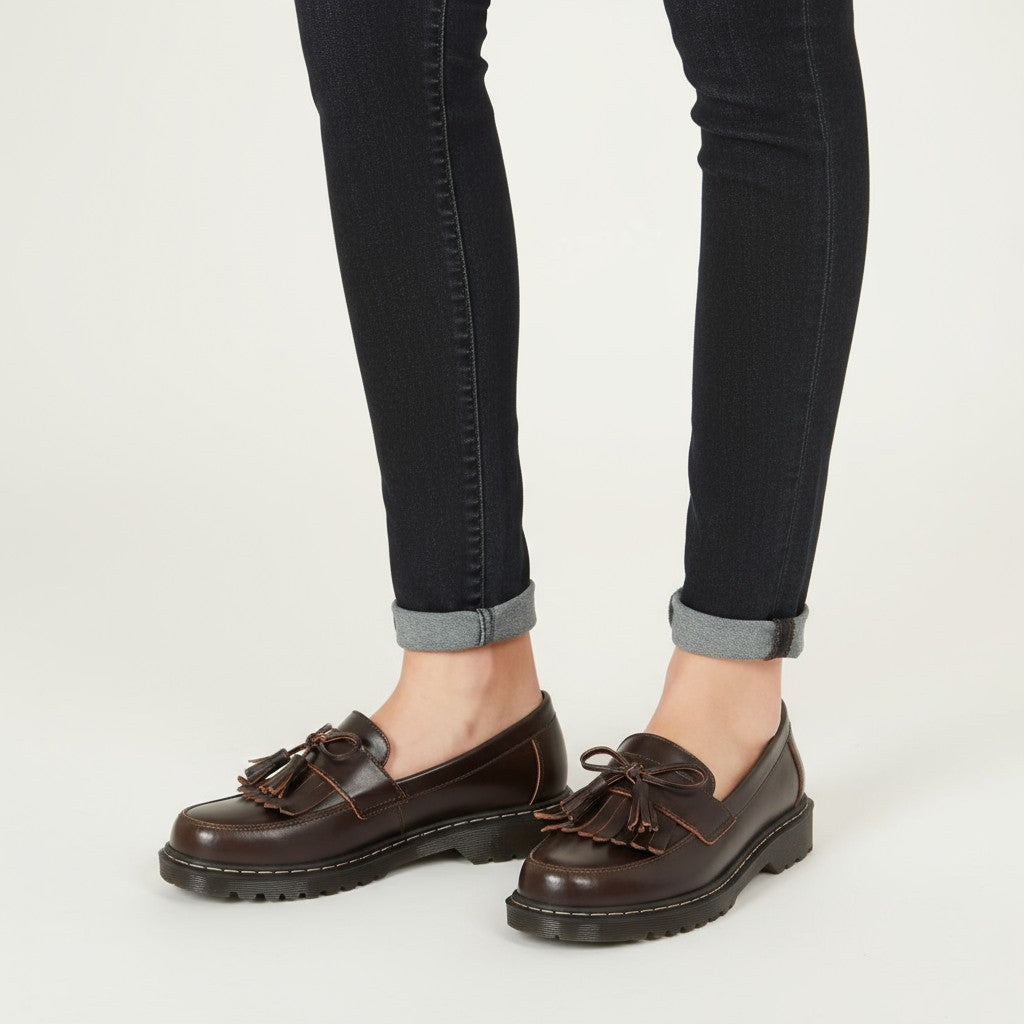 Tassel-Embellished Platform Loafers
