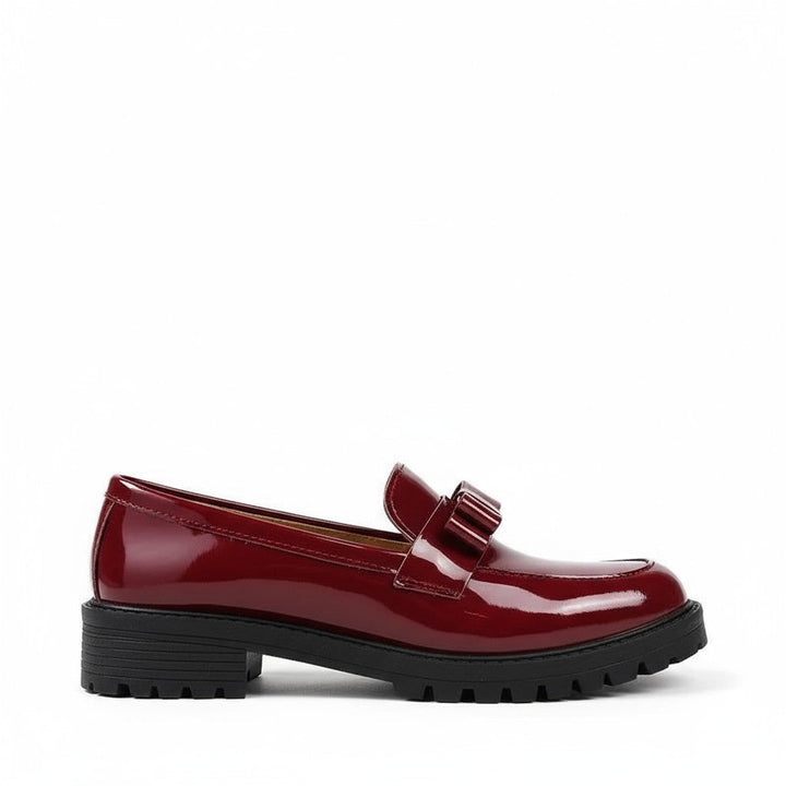 Chic Patent Leather Moccasin Footwear