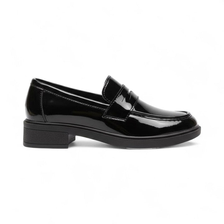 Glossy Black Patent Loafers