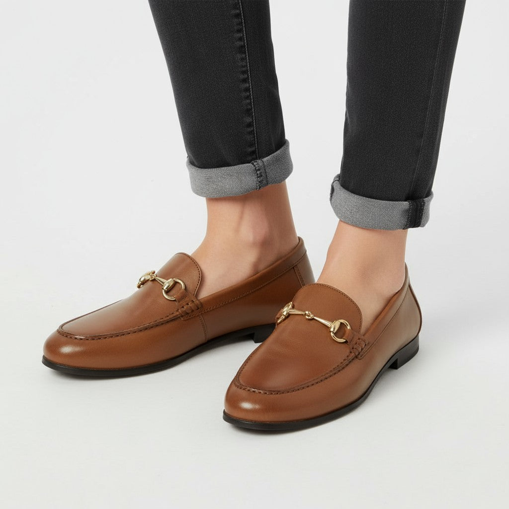 Sleek Heel Moccasins