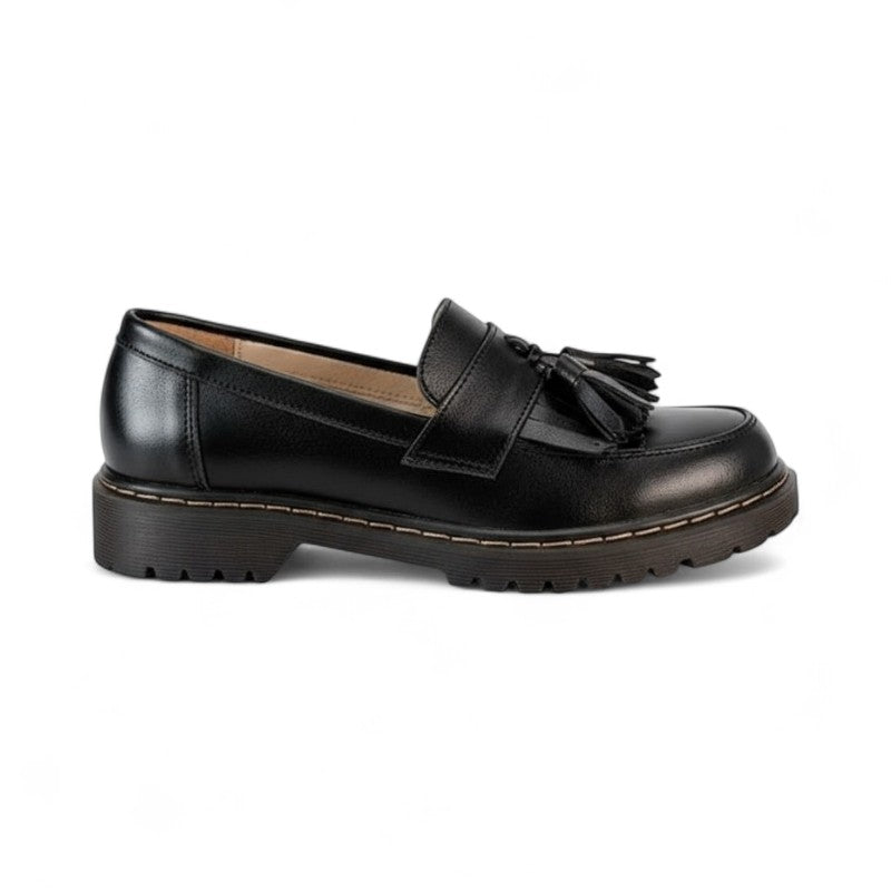 Tassel-Embellished Platform Loafers