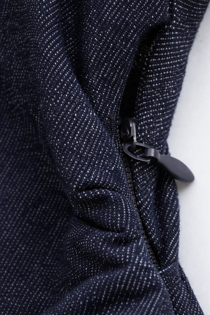 Denim Mini Dress with Buttons