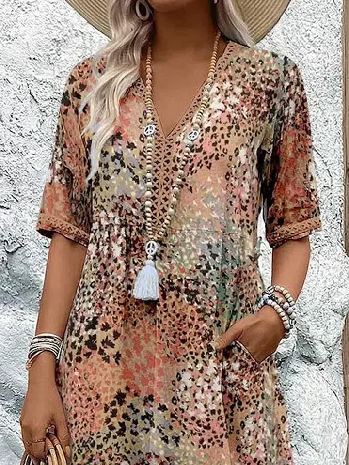 Lina | Airy Dress with V Neckline