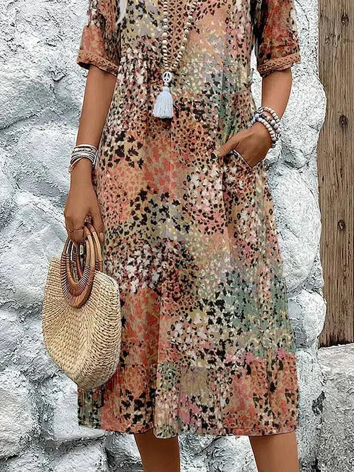 Lina | Airy Dress with V Neckline