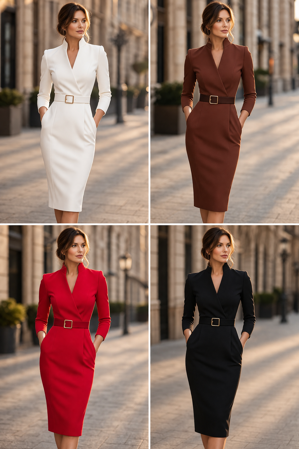 Ligia | Midi Dress Featuring a Stylish Belt