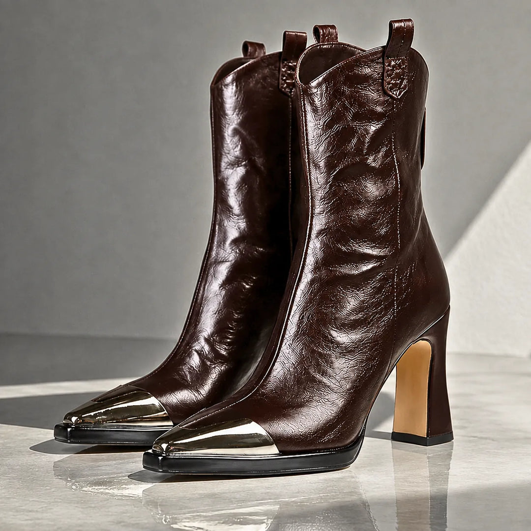 Ambré | Western Boots with Metal Toe