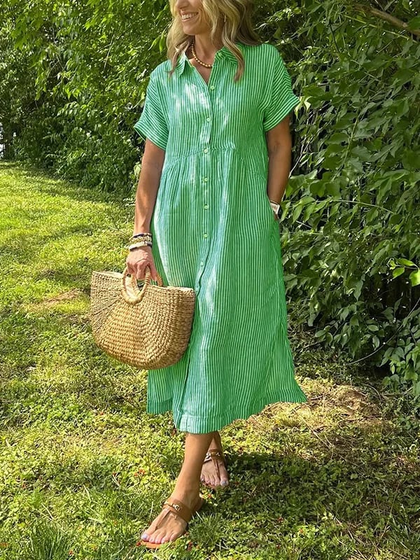 Taís - Chic Button-Up Dress