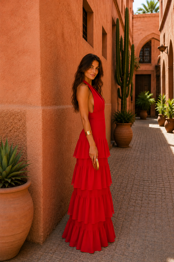 Aljezur - Red Manila Dress