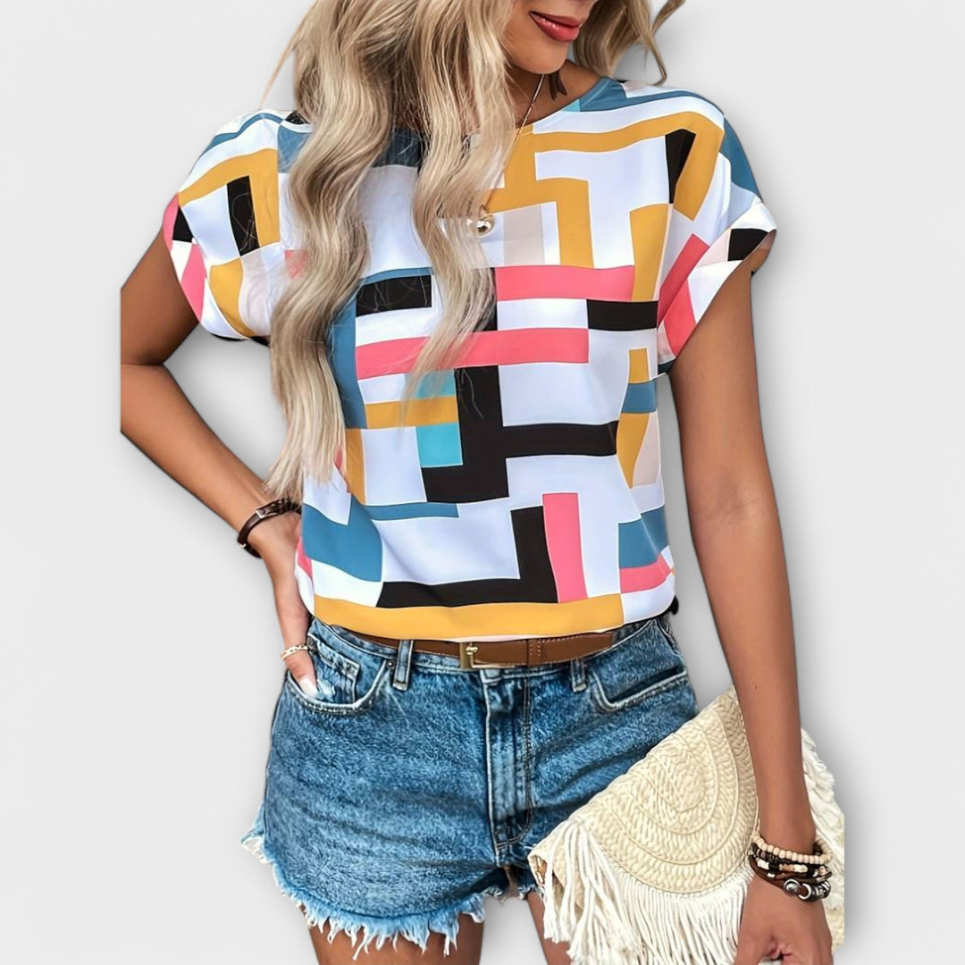 Monica - Short Sleeve Blouse