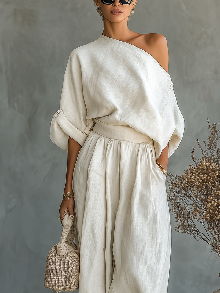 Lisa | Soft Off-Shoulder Top and Leggings Set