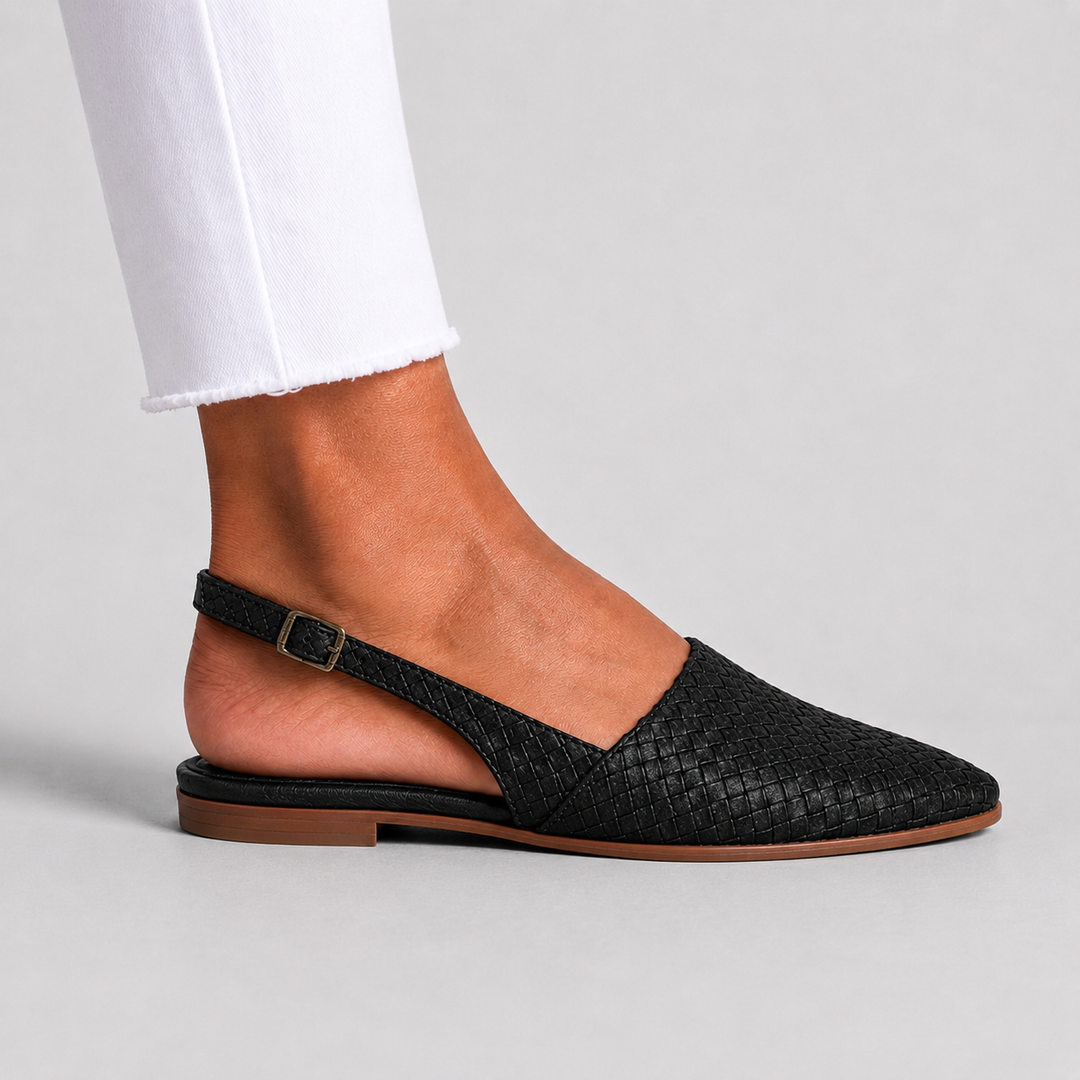 Open-Back Knitted Moccasins