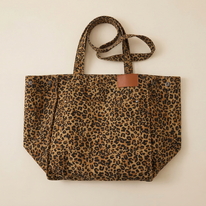 Lysara | Shopper Bag with Painted Pattern