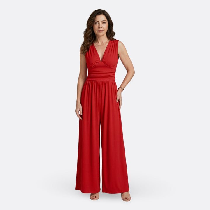 Leonor - Elegant Sleeveless Jumpsuit with Wide Legs