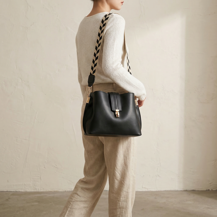 Siena | Structured Bag with Contrasting Handle