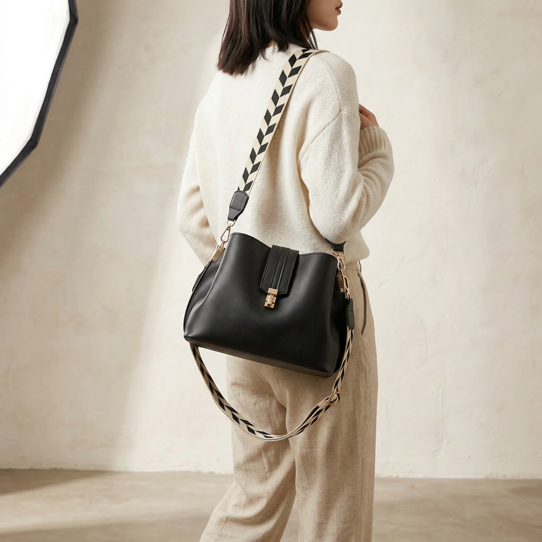 Siena | Structured Bag with Contrasting Handle