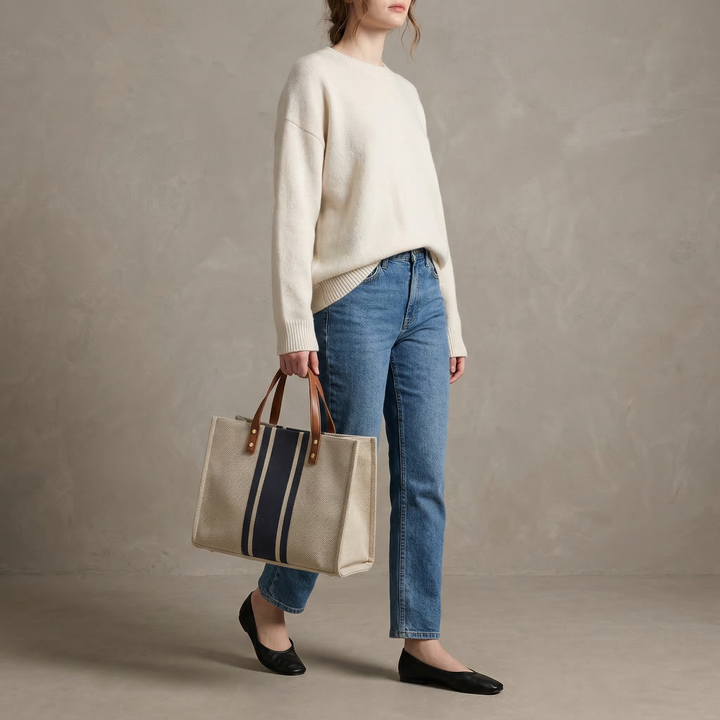 Riviera | Striped Shopper Bag