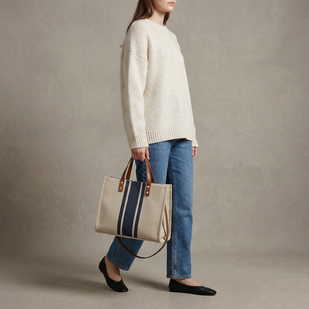 Riviera | Striped Shopper Bag